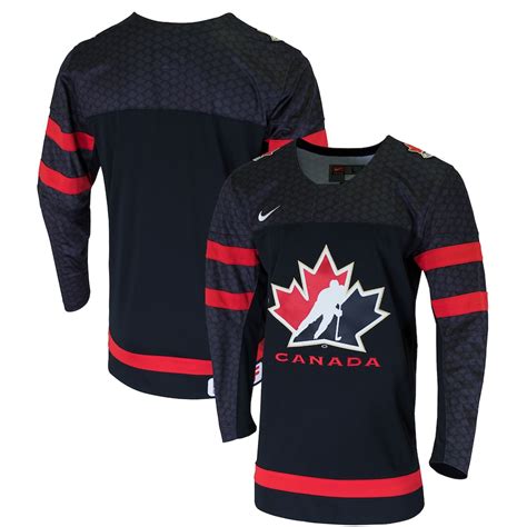 men's nike black hockey canada 2022 replica jersey|nike hockey canada jersey.